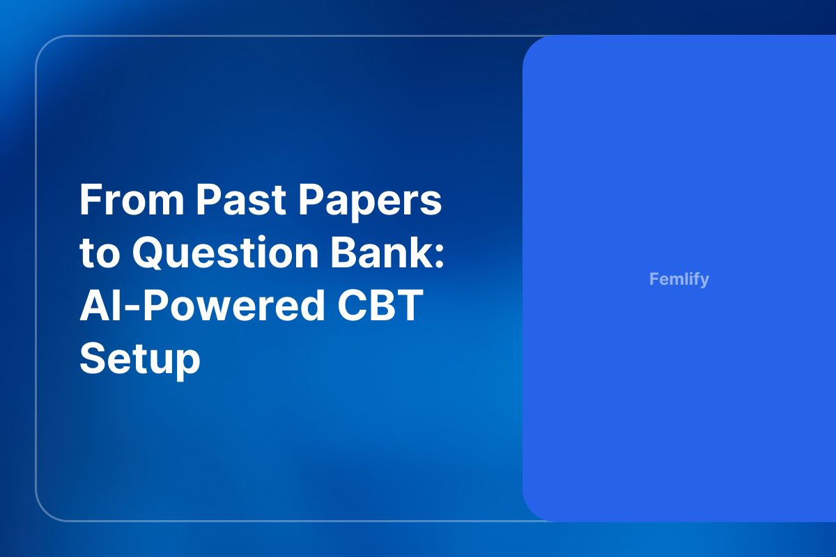 From Past Papers to Question Bank: AI-Powered CBT Setup