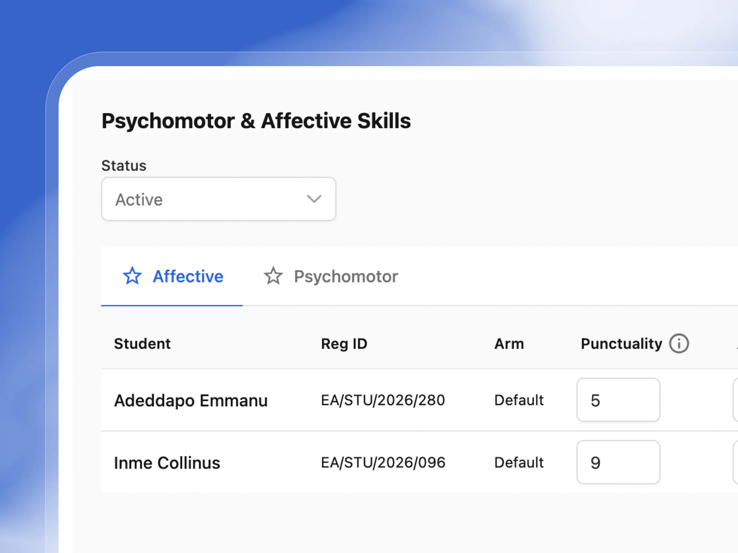 Assess more than just academic scores