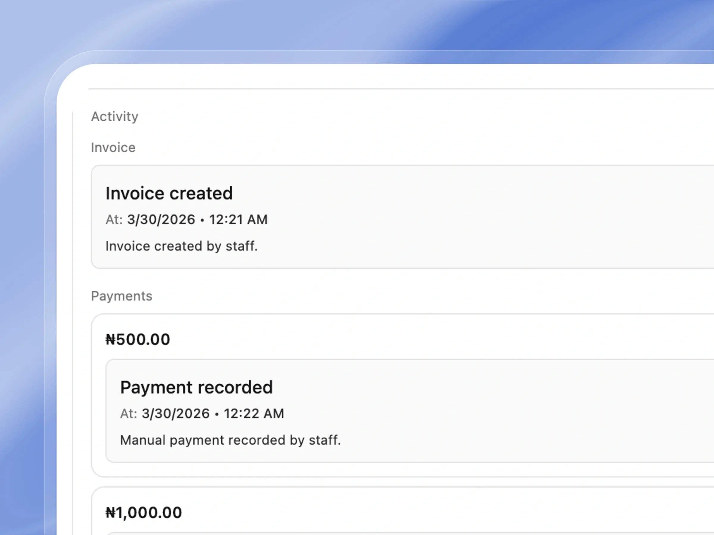 Every transaction, fully traceable
