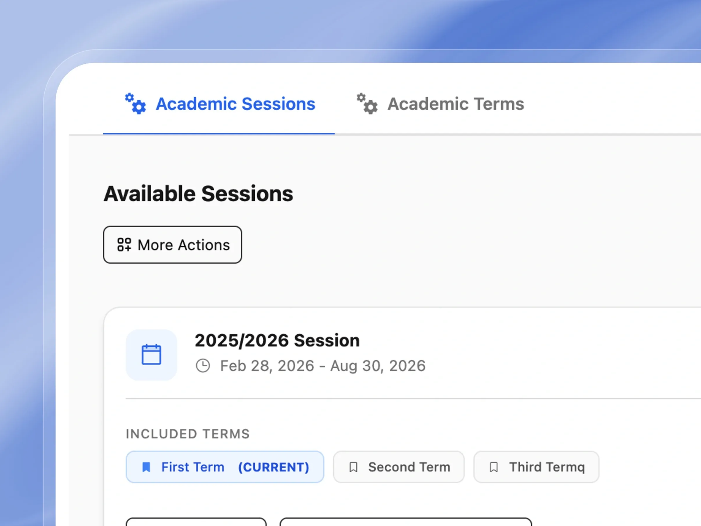 Set your calendar once, every term follows