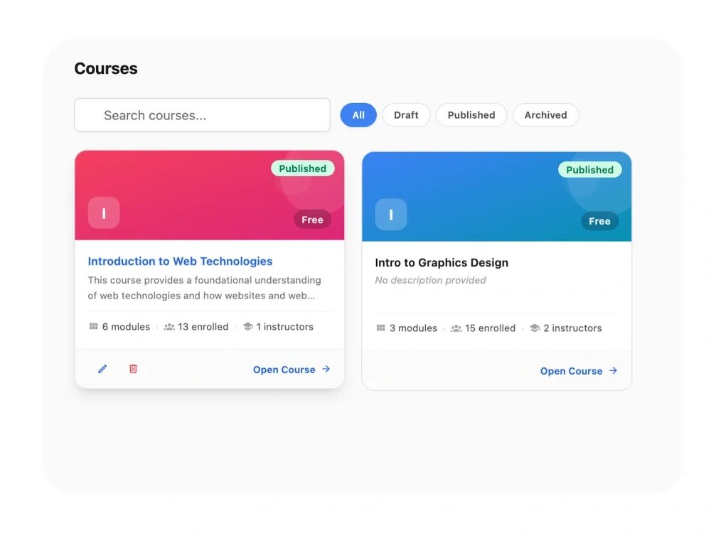 Learning Management System (LMS) hero image