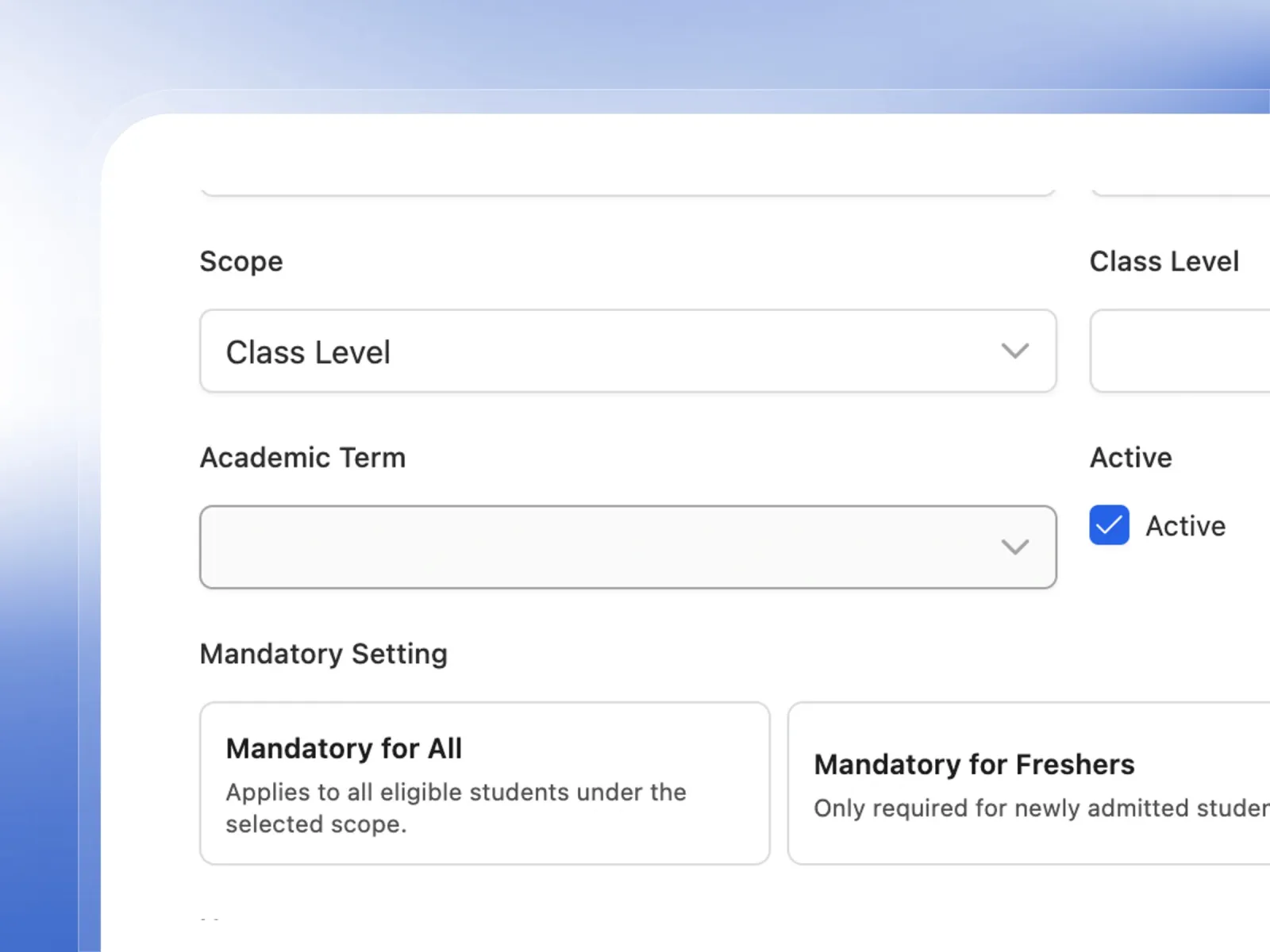 Define Fee Scoping — Precise Targeting