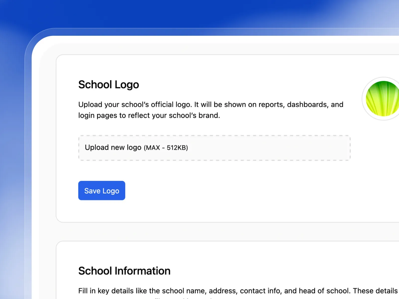 Apply Your School Branding